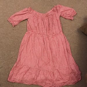 Old Navy Dresses - Plus Size Gingham Red and White Midi Dress Old Navy Dresses - Plus Size Gingham Red and White Midi Dress